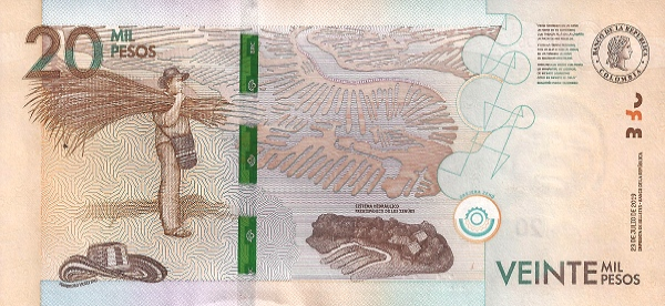 (929) ** PNew (PN461e) Colombia - 20.000 Pesos (2019)